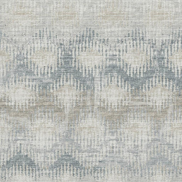 HomeRoots 8' X 10' Linen and Ivory Abstract Area Rug - Washable, UV Protected, and Ideal for Busy Homes! 644154
