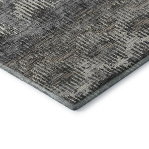HomeRoots 5' X 8' Graphite Ivory and Beige Abstract Area Rug - Washable, UV-Protected, Durable & Stylish! 644164