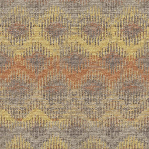 HomeRoots 9' X 12' Stylish Burnt Sienna Abstract Area Rug – Washable, UV Protected, Perfect for Busy Homes! 644173