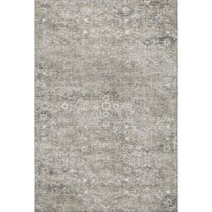 HomeRoots 8' X 10' Elegant Floral Medallion Area Rug - Washable, UV Protected, Stain Resistant for Busy Homes 644208