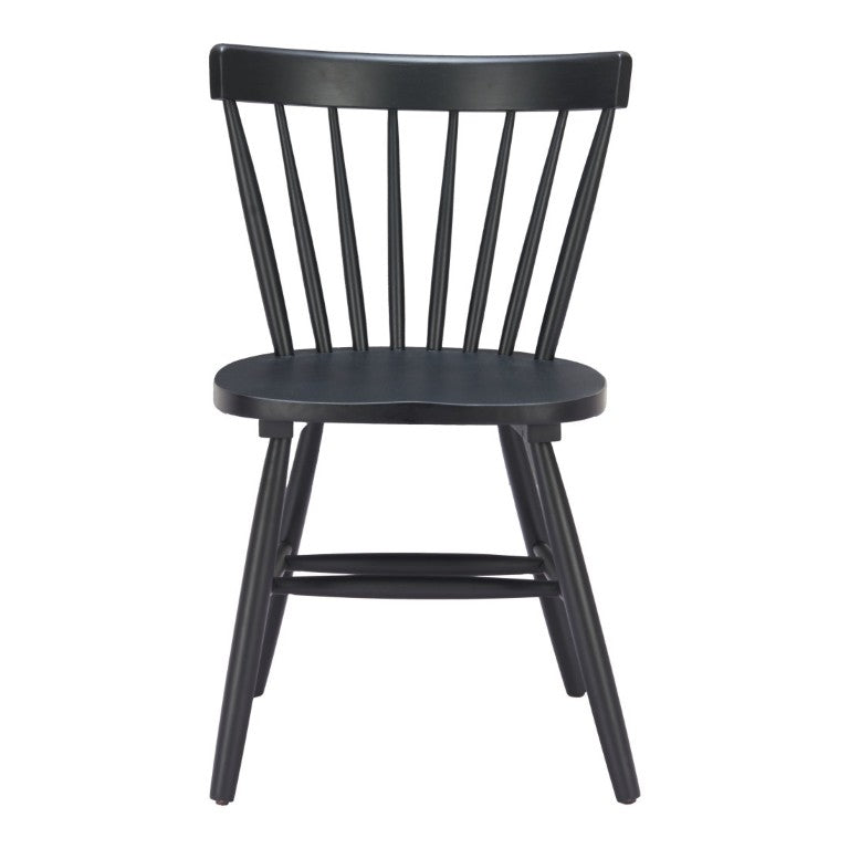 HomeRoots Set of Two Solid Wood Slat Back Chairs for Farmhouse or Modern Dining Rooms 644223