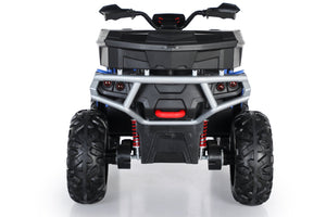 English Elm Kids Electric Atv Two Seat 24v Four Wheel Drive Ride on with Spring Suspension Eva Tires Blue W1620P271402