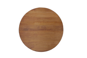 HomeRoots 54" Solid Wood Round Pedestal Dining Table in Warm Brown - Perfect for Family Gatherings & Style 644519