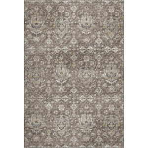 HomeRoots 10' X 14' Durable Floral Medallion Area Rug with UV Protection - Washable, Stain-Resistant Elegance 644562