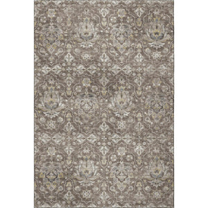 HomeRoots 10' X 14' Durable Floral Medallion Area Rug with UV Protection - Washable, Stain-Resistant Elegance 644562