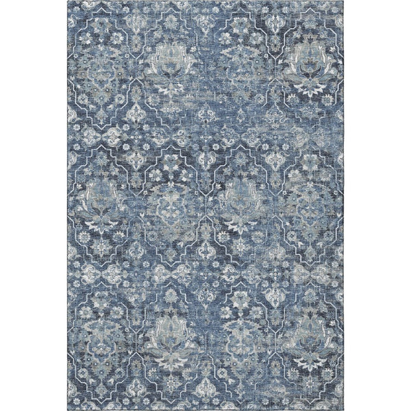 HomeRoots 8' X 10' Floral Medallion Area Rug - Washable, UV Protected, Stain Resistant, Perfect for Families! 644566
