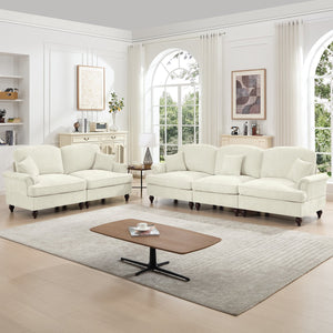 English Elm Classic Modular Sofa Set - Elegant 2-Piece Living Room Couch With Adaptable Styles & Comfort W3041S00236