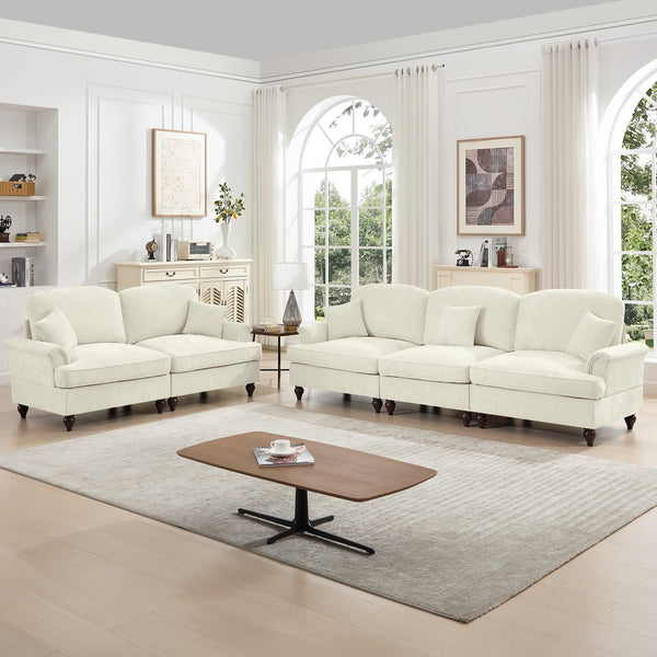 English Elm Classic Modular Sofa Set - Elegant 2-Piece Living Room Couch With Adaptable Styles & Comfort W3041S00236