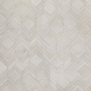 HomeRoots 10' X 14' Ivory and Gray Geometric Area Rug - Washable, UV-Protected, Durable for Homes with Kids & Pets 644682