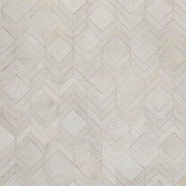 HomeRoots 10' X 14' Ivory and Gray Geometric Area Rug - Washable, UV-Protected, Durable for Homes with Kids & Pets 644682