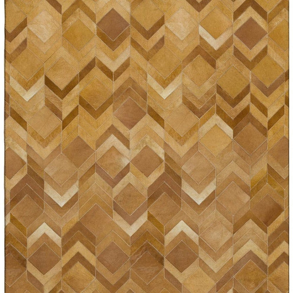 HomeRoots 10' X 14' Modern Geometric Area Rug - Washable, UV-Protected, Durable Design for High-Traffic Spaces 644694
