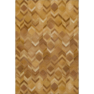 HomeRoots 10' X 14' Modern Geometric Area Rug - Washable, UV-Protected, Durable Design for High-Traffic Spaces 644694