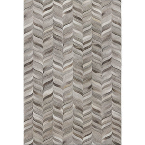 HomeRoots 8' X 10' Gray and Ivory Geometric Area Rug – Stylish, Washable, UV-Protected for Busy Homes 644746