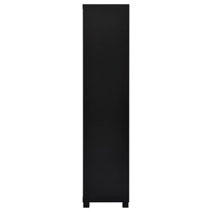 English Elm Arnaud Matte Black 3 Piece Entertainment Center with Media Towers for Living Room B062S01737