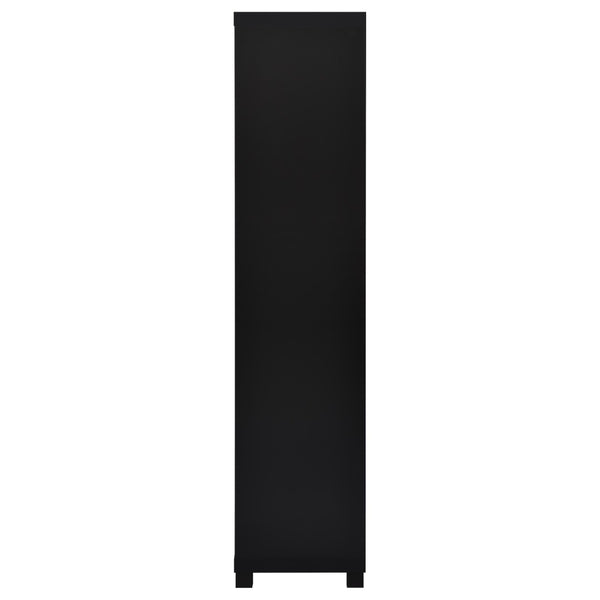 English Elm Arnaud Matte Black 3 Piece Entertainment Center with Media Towers for Living Room B062S01737