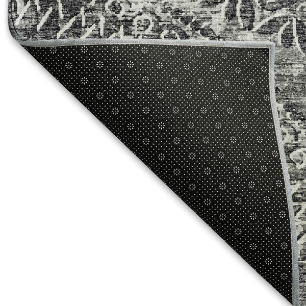 HomeRoots 8' X 10' Gray and Ivory Medallion Area Rug - Washable, Durable, UV-Protected for Stylish Homes 644914