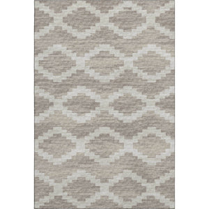 HomeRoots 10' X 14' Tan Ivory Beige Tribal Washable Area Rug - Durable, UV Protected, Kid & Pet Friendly! 644946