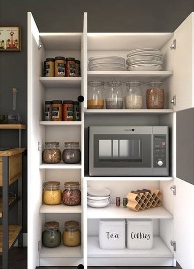 English Elm Venus Wood Shoe Storage Cabinet with 3 Shelves, Elegant White Sideboard for Entryway, Durable, Space-Saving Design B029P333922