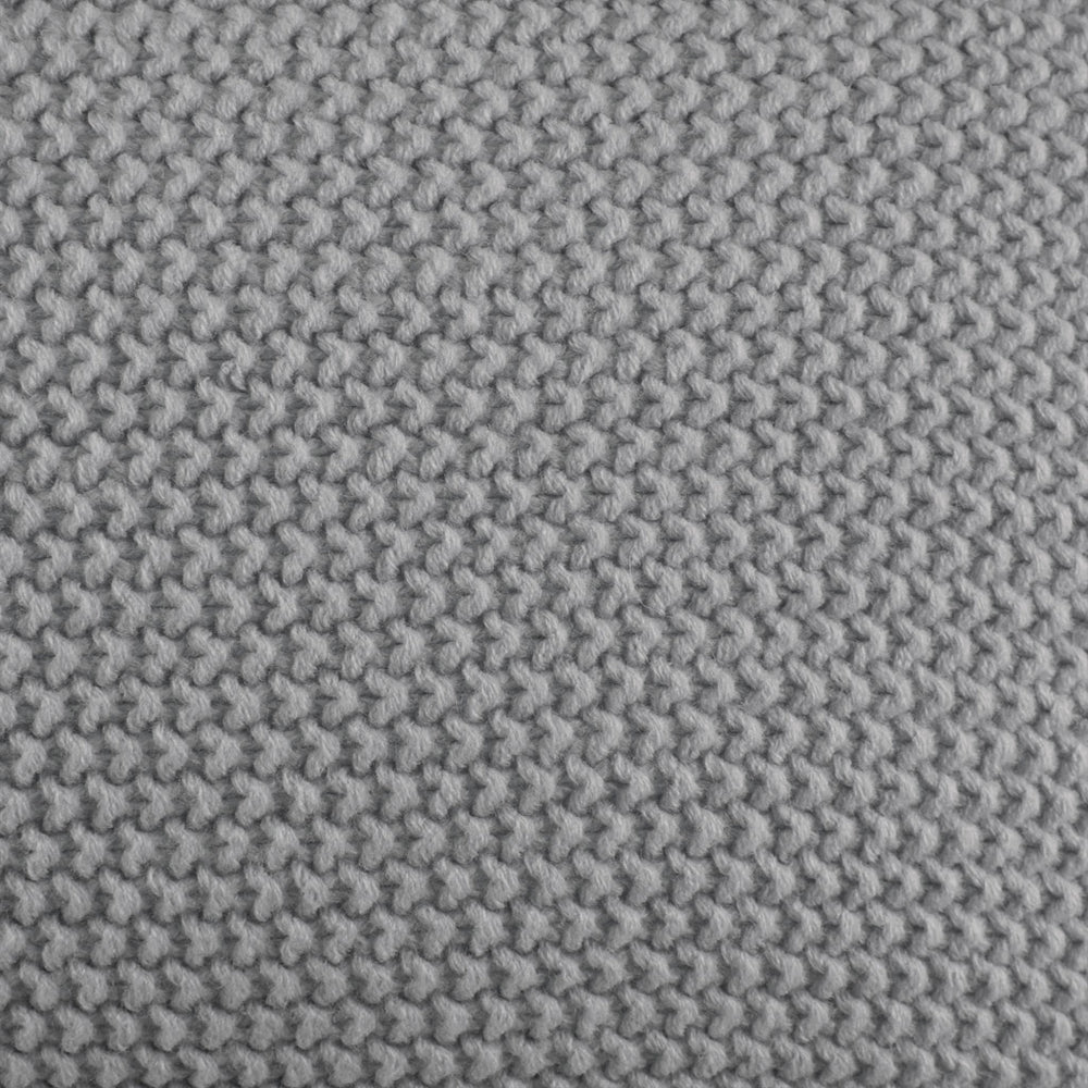 JLA Home INK+IVY - Oblong Knit Pillow Cover with Hidden Zipper — Ultra-Soft Acrylic Texture for Cozy Cottage Style Grey II30-1141