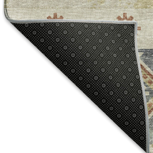 HomeRoots 9' X 12' Desert Sand Tribal Area Rug - Washable, UV Protected, Stain Resistant, Perfect for Kids & Pets 645018