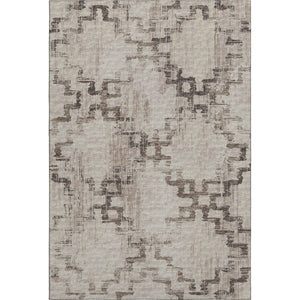 HomeRoots 10' X 14' Coffee And Ivory Tribal Area Rug - Machine Washable, UV-Protected, Stain-Resistant Design 645109