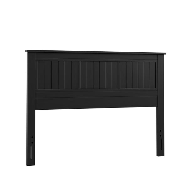 English Elm Wilton Window Pane Headboard - Sturdy Farmhouse Charm In Black For Queen Beds, Easy Installation B050P395280-GIGA