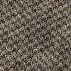 HomeRoots 5' X 8' Chocolate & Coffee Houndstooth Area Rug - Washable, UV-Protected & Durable for Active Homes 645177