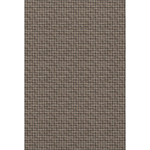 HomeRoots 8' X 10' Chocolate Houndstooth Area Rug - Washable, UV-Protected, Durable & Stylish for Any Room 645179