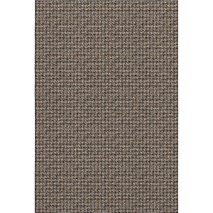 HomeRoots 9' X 12' Houndstooth Area Rug in Chocolate & Coffee – Stain Resistant, UV Protected, Machine Washable! 645180