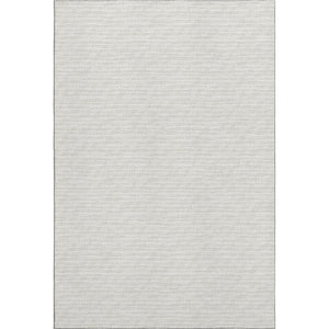 HomeRoots 5' X 8' Linen and Ivory Striped Area Rug – Stain Resistant, Machine Washable, UV Protected for Busy Homes 645183