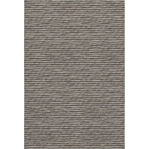 HomeRoots 8' X 10' Chocolate and Ivory Striped Area Rug – Stylish, Washable, UV-Protected for Busy Homes! 645197