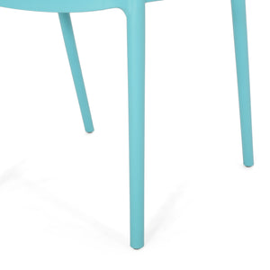 English Elm Christopher Knight Home® - GARDENIA Weather-Resistant Outdoor Dining Chair with Perforated Modern Design and Durable Polypropylene Frame Teal 33.5 L x 23.5 W x 23.5 H 68521.00T