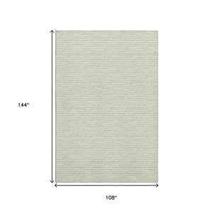 HomeRoots 9' Light Gray and Ivory Striped Washable Area Rug with UV Protection for Stylish Living Spaces 645210