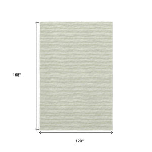 HomeRoots 10' Light Gray & Ivory Striped Washable Area Rug with UV Protection - Ideal for High-Traffic Spaces! 645211