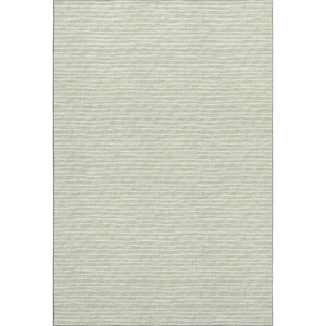 HomeRoots 10' Light Gray & Ivory Striped Washable Area Rug with UV Protection - Ideal for High-Traffic Spaces! 645211