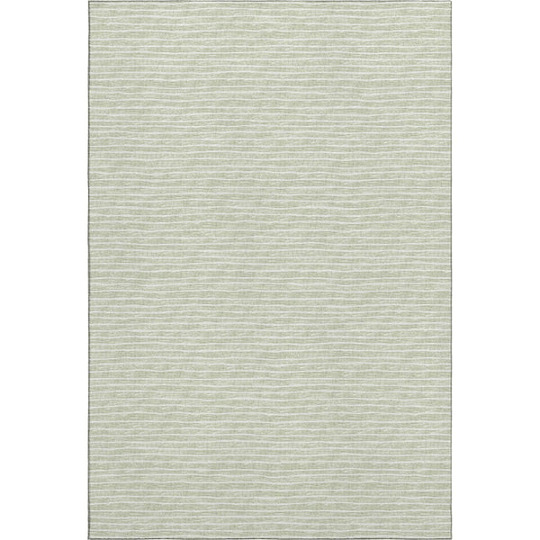 HomeRoots 10' Light Gray & Ivory Striped Washable Area Rug with UV Protection - Ideal for High-Traffic Spaces! 645211