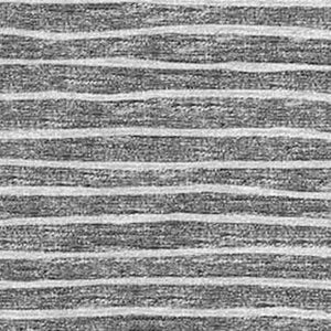 HomeRoots 9' X 12' Gray & Ivory Striped Washable Area Rug - Durable, Stain-Resistant, UV Protected for Homes 645228