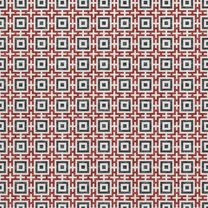 HomeRoots 9' X 12' Geometric Area Rug in Red, Black & Ivory – Washable, UV Protected, Perfect for High Traffic Areas! 645276