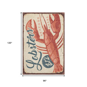 HomeRoots 8' X 10' Coastal Beige Salmon Brown Area Rug – Washable, UV-Protected, Stain-Resistant, Durable Design 645383