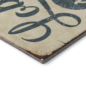 HomeRoots 8' X 10' Coastal Beige Salmon Brown Area Rug – Washable, UV-Protected, Stain-Resistant, Durable Design 645383