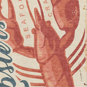 HomeRoots 10' X 14' Nautical-Inspired Beige and Salmon Area Rug - Washable, UV-Protected, Stain-Resistant Charm 645385