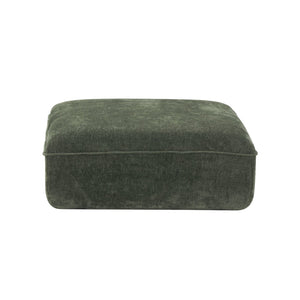 English Elm 122" L-shaped Sectional with Deep Chaise High Density Foam Low Profile Living Room Sofa Green N767P371309G