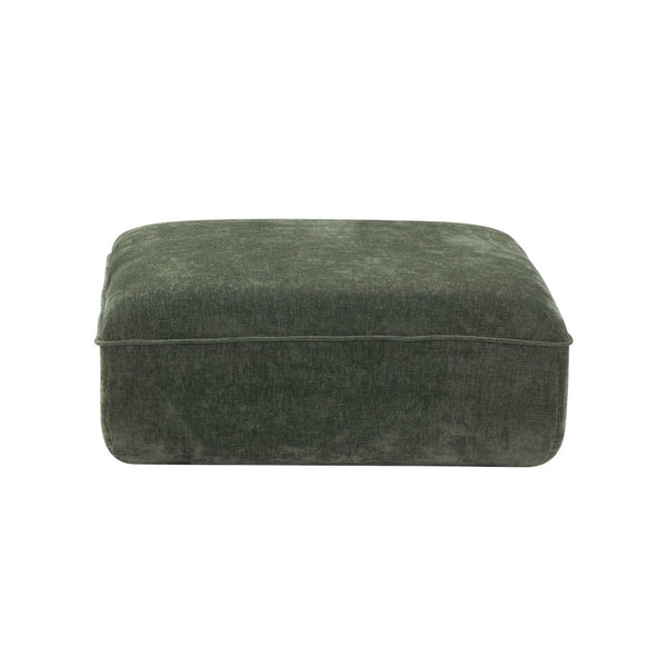 English Elm 122" L-shaped Sectional with Deep Chaise High Density Foam Low Profile Living Room Sofa Green N767P371309G