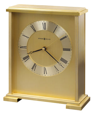 Hekman Furniture 645569 Elegant Brass Tabletop Clock - Classic Design With Quartz Movement For Home & Office Décor Metal Exton Tabletop 645569