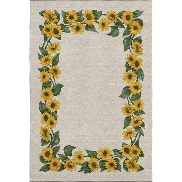 HomeRoots 9' X 12' Vibrant Geometric Area Rug with UV Protection - Washable, Durable, and Pet-Friendly Design 645570