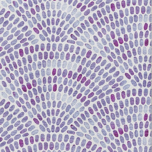 HomeRoots 5' X 8' Purple & Ivory Geometric Area Rug - Washable, UV Protected, Kid & Pet Friendly Design 645848