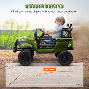 English Elm Aosom Kids Pedal Go Kart Outdoor Ride on Toy with Adjustable Seat and Handbrake W2225P249867