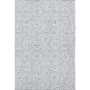 HomeRoots 10' Gray & Ivory Geometric Washable Area Rug - UV Protected, Stain Resistant, Perfect for Families 646091