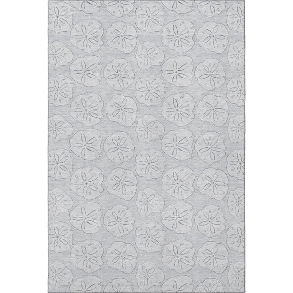 HomeRoots 10' Gray & Ivory Geometric Washable Area Rug - UV Protected, Stain Resistant, Perfect for Families 646091
