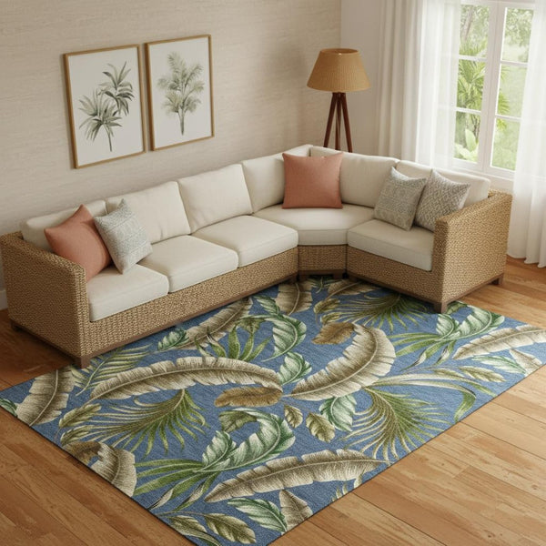 HomeRoots 8' X 10' Geometric Washable Area Rug – Durable, Stylish, UV-Protected for High-Traffic Spaces & Homes 646257